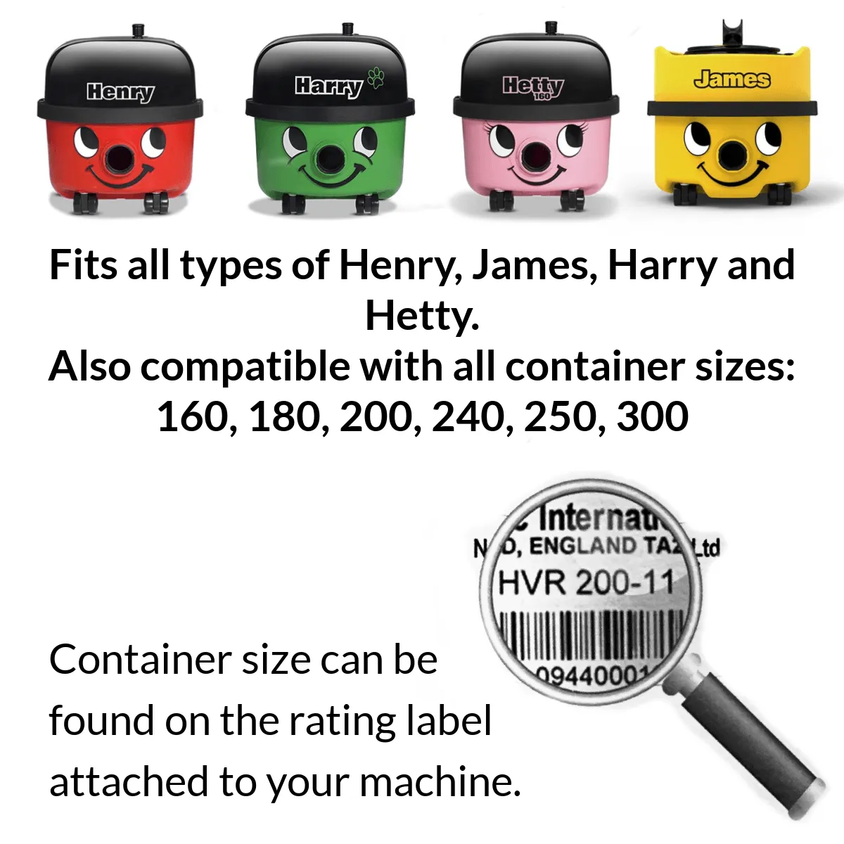 20 x Henry Hoover Bags  - Compatible Hepaflo NVM-1CH