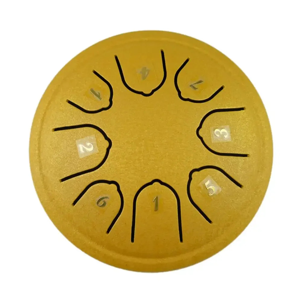 4.5 Inch, 8 Tone Mini Steel Tongue Drum   FREE Mallet