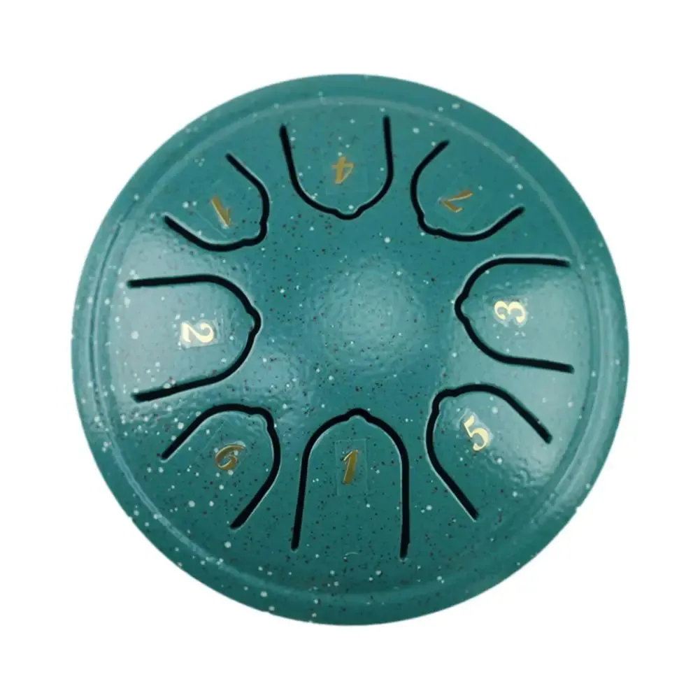 4.5 Inch, 8 Tone Mini Steel Tongue Drum   FREE Mallet
