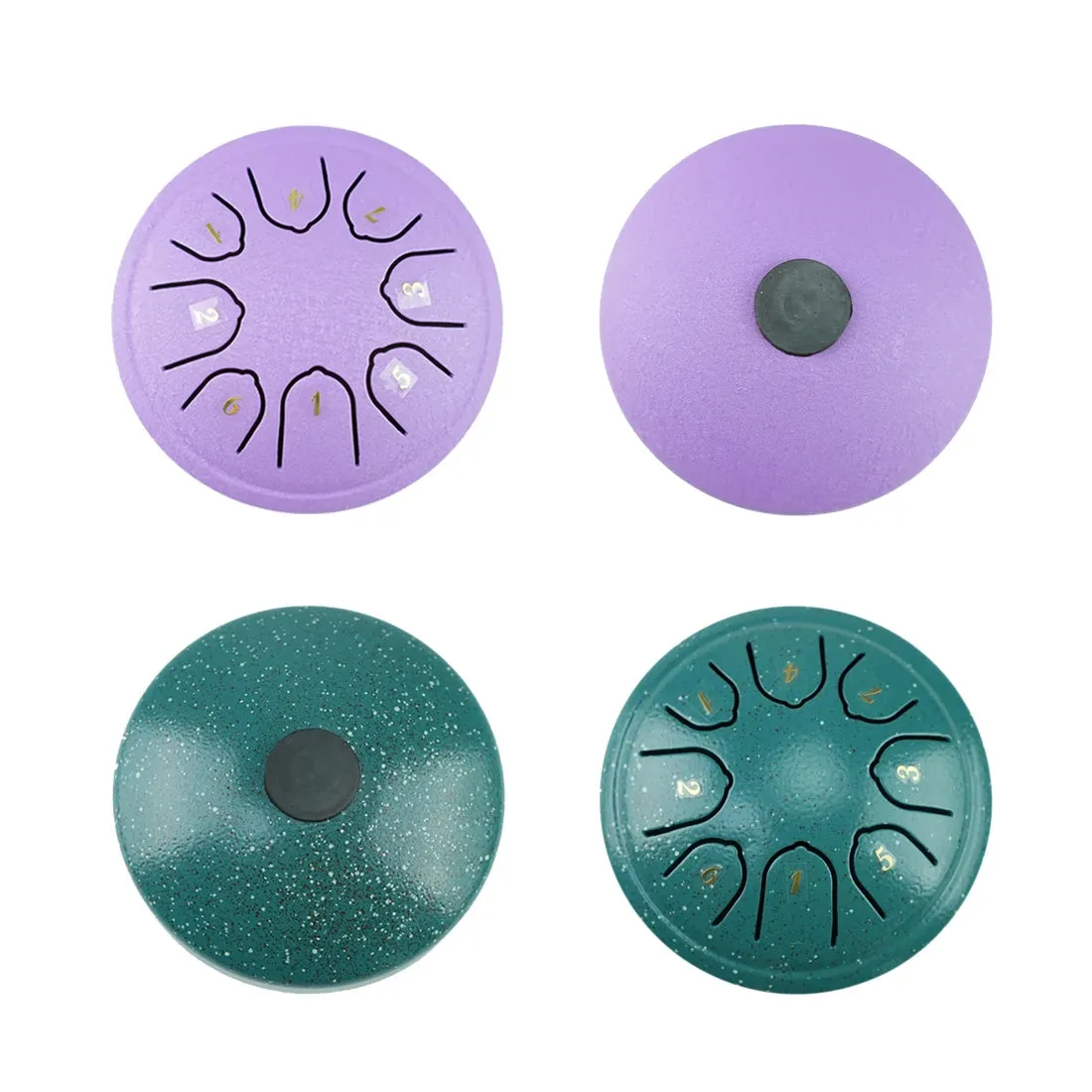 4.5 Inch, 8 Tone Mini Steel Tongue Drum   FREE Mallet