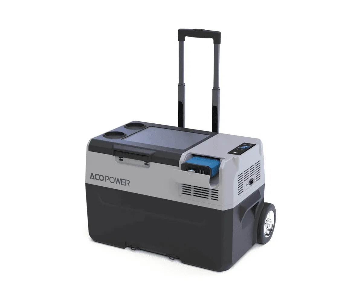 Acopower LiONCooler Pro Portable Solar Fridge Freezer, 32 Quarts - With Battery