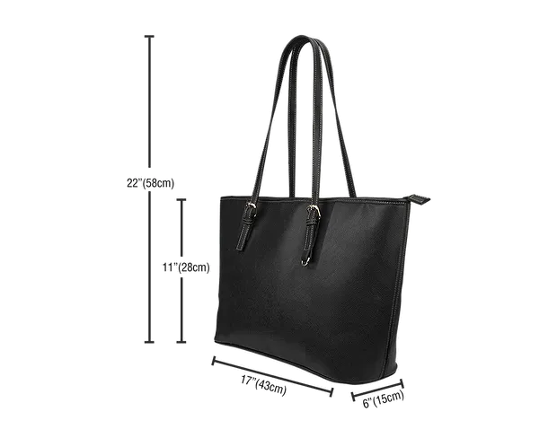 All The Pretty Girls CVS-LG Leather Tote-Denim Print