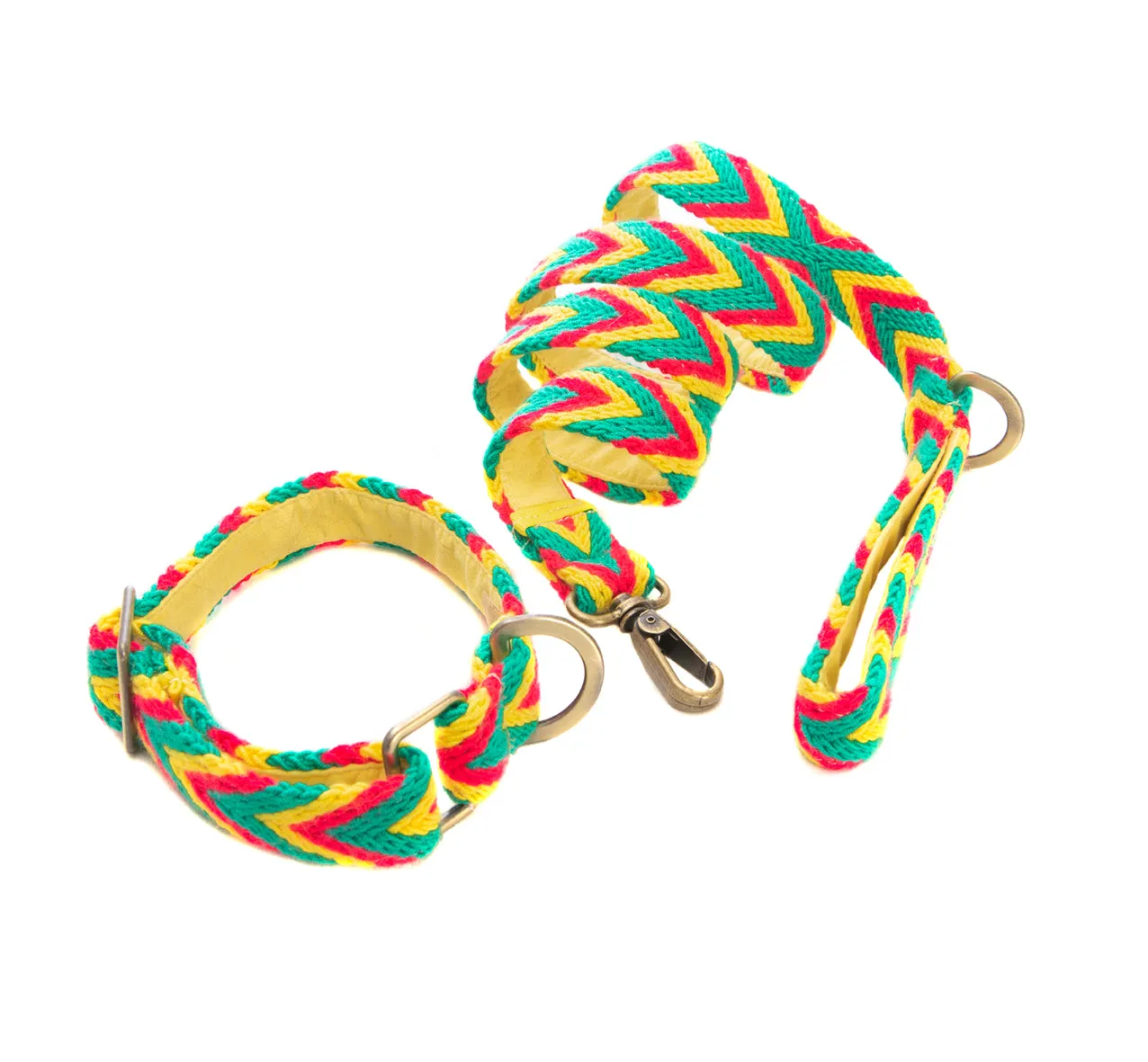 Amarillo Set - Collar & Leash