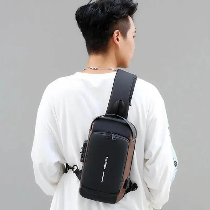 Anti Theft Chest Bag Shoulder USB Charging Crossbody Package