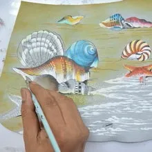 Anuschka Medium Zip Pouch Gift of the Sea