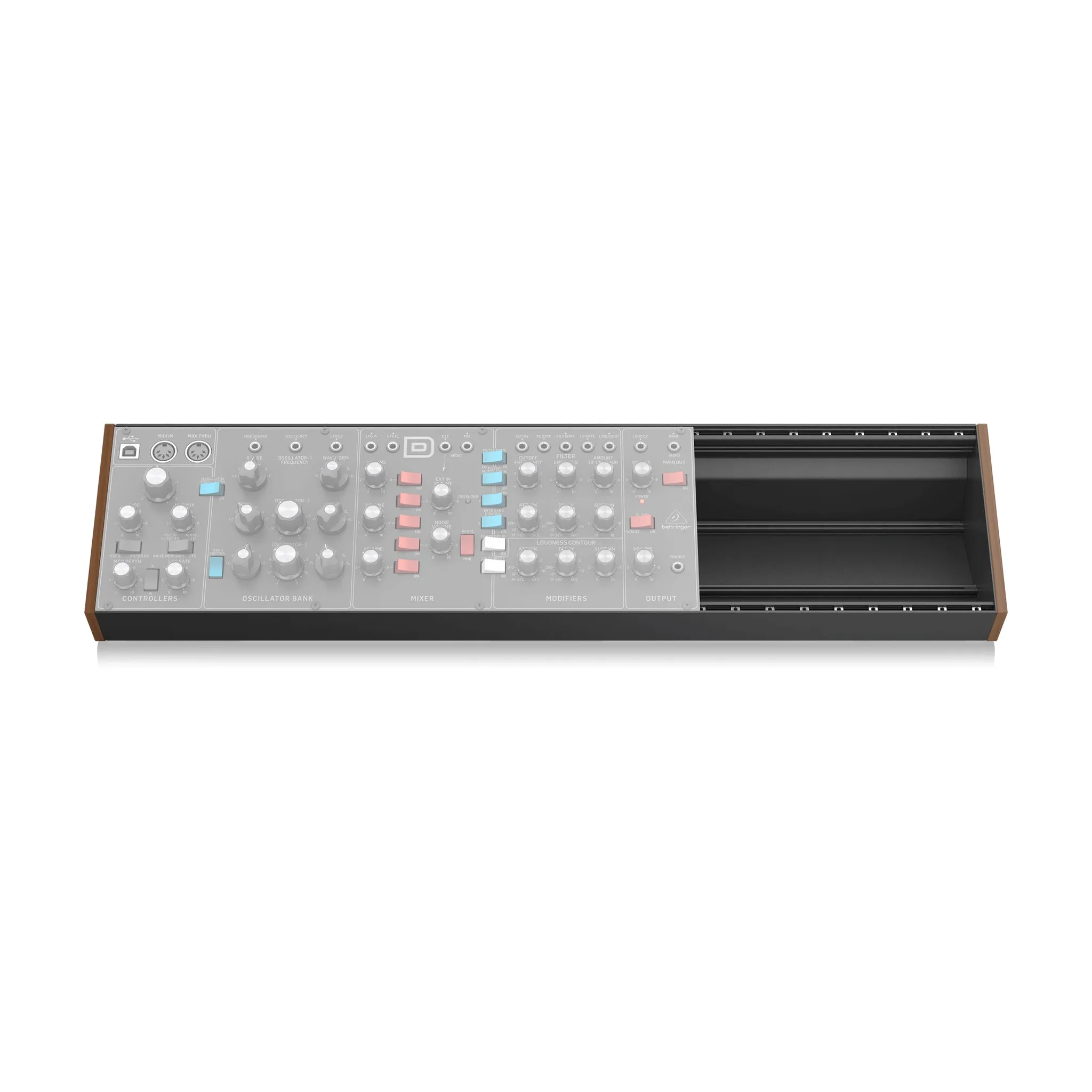 Behringer Compact and Sturdy 104 HP Eurorack Skiff Case