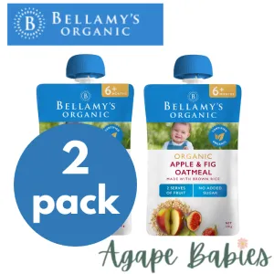 Bellamy's Organic Apple & Fig Oatmeal 120g (BUNDLE of 2) Exp: 11/24