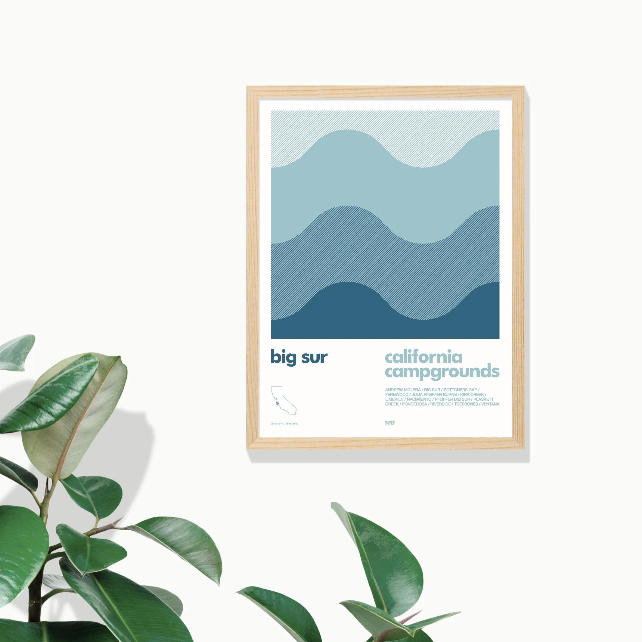 Big Sur Campgrounds Print