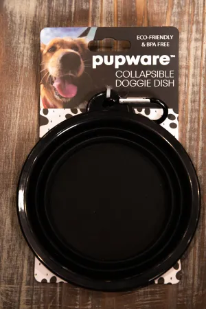 Black Collapsible Pet Dish