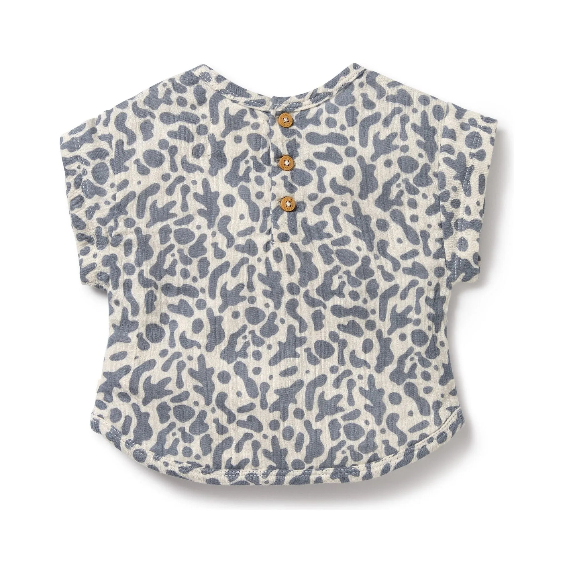 Blue Coral Organic Crinkle Tee