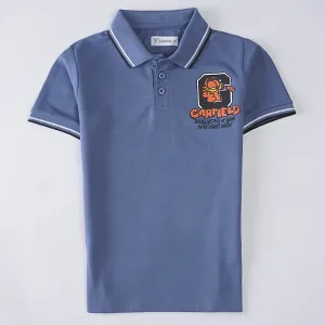 Boys Half Sleeves Polo T-Shirt (Garfield)