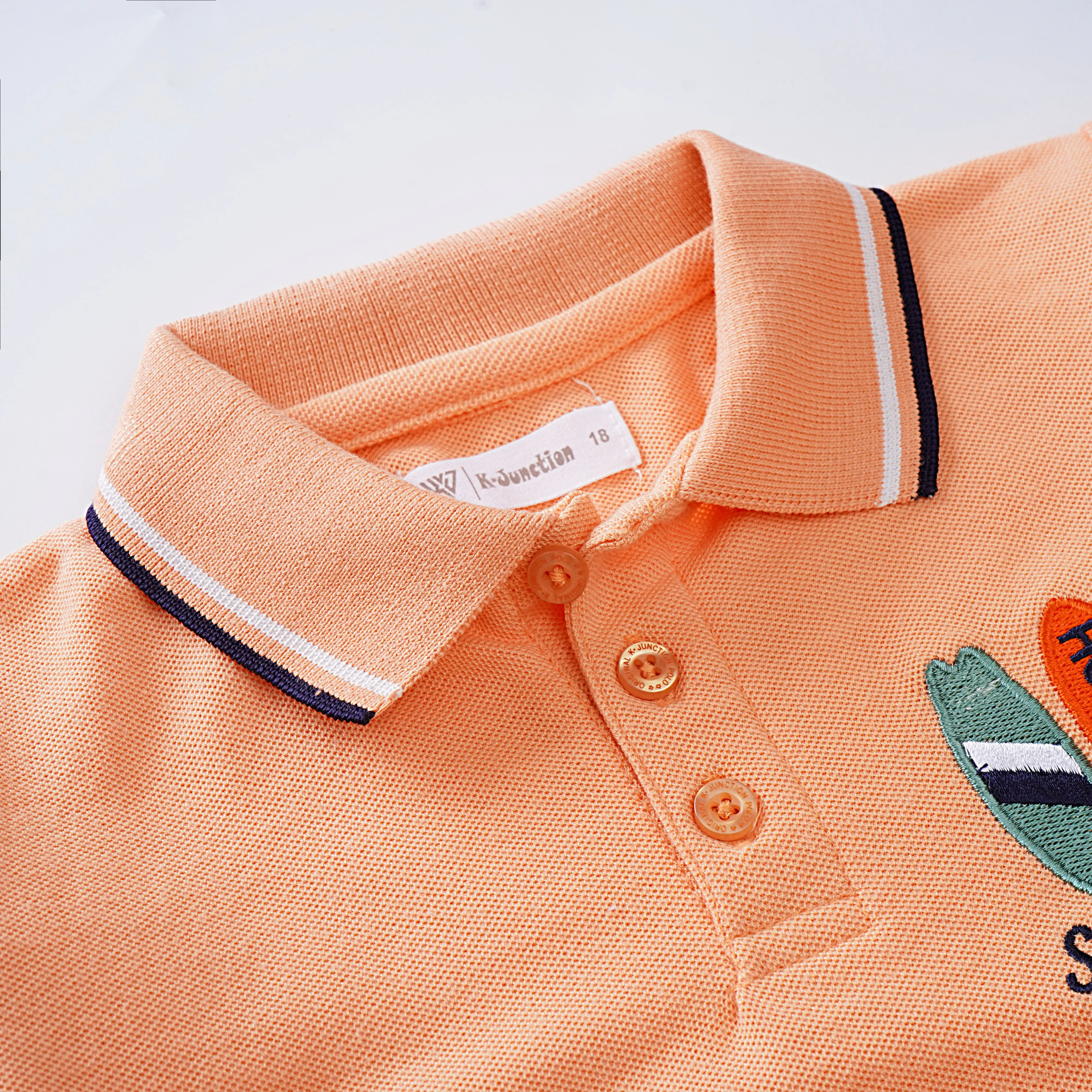 Boys Half Sleeves Polo T-Shirt (Sunset Surfing)