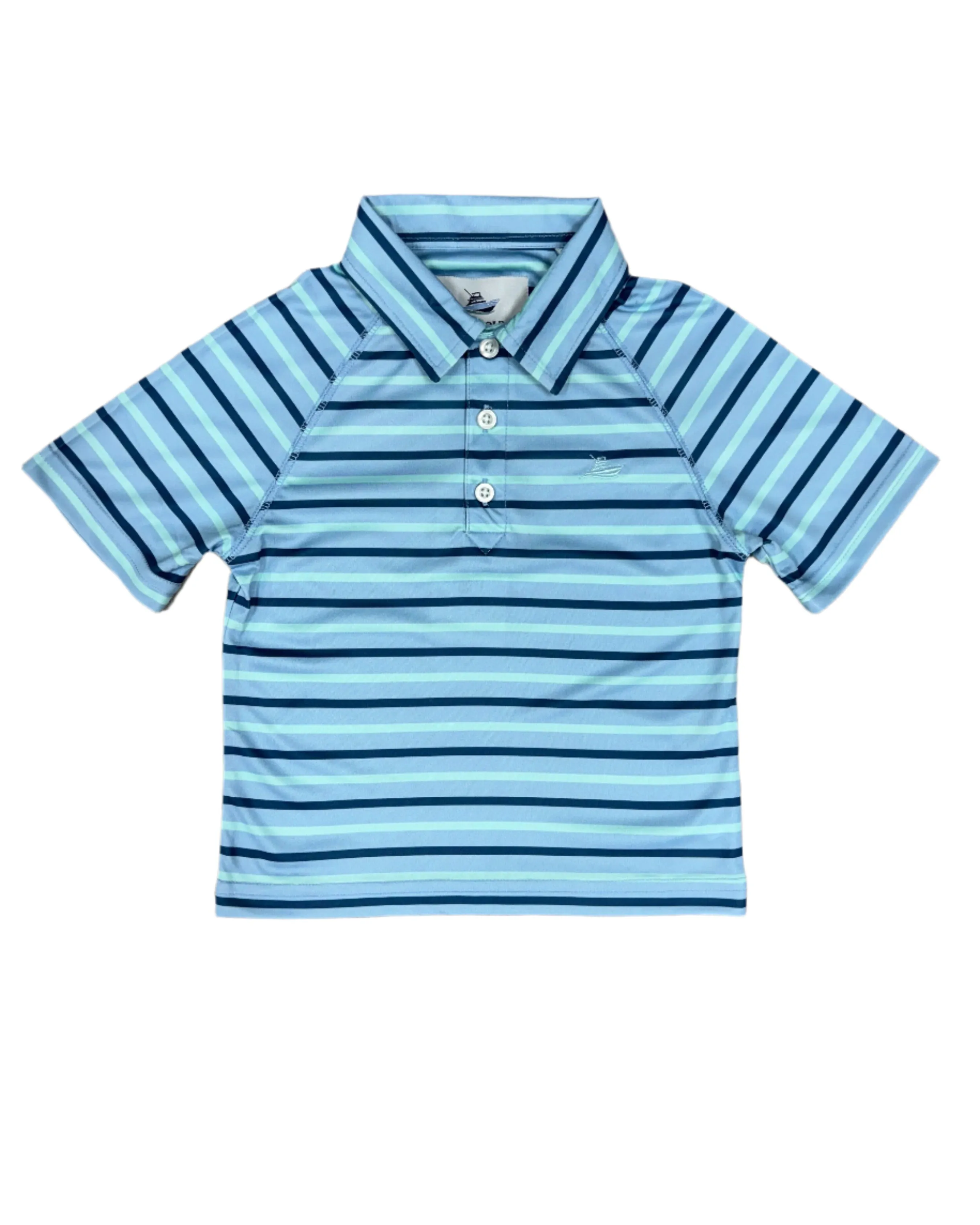 Boy's Polo - Navy/Capt Blue/Ice