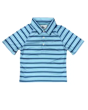 Boy's Polo - Navy/Capt Blue/Ice
