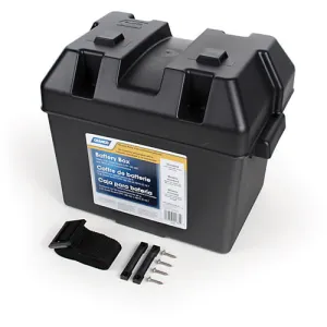 Camco Battery Box Standard Group 24 Trailer Camper RV Boat Durable Lightweight