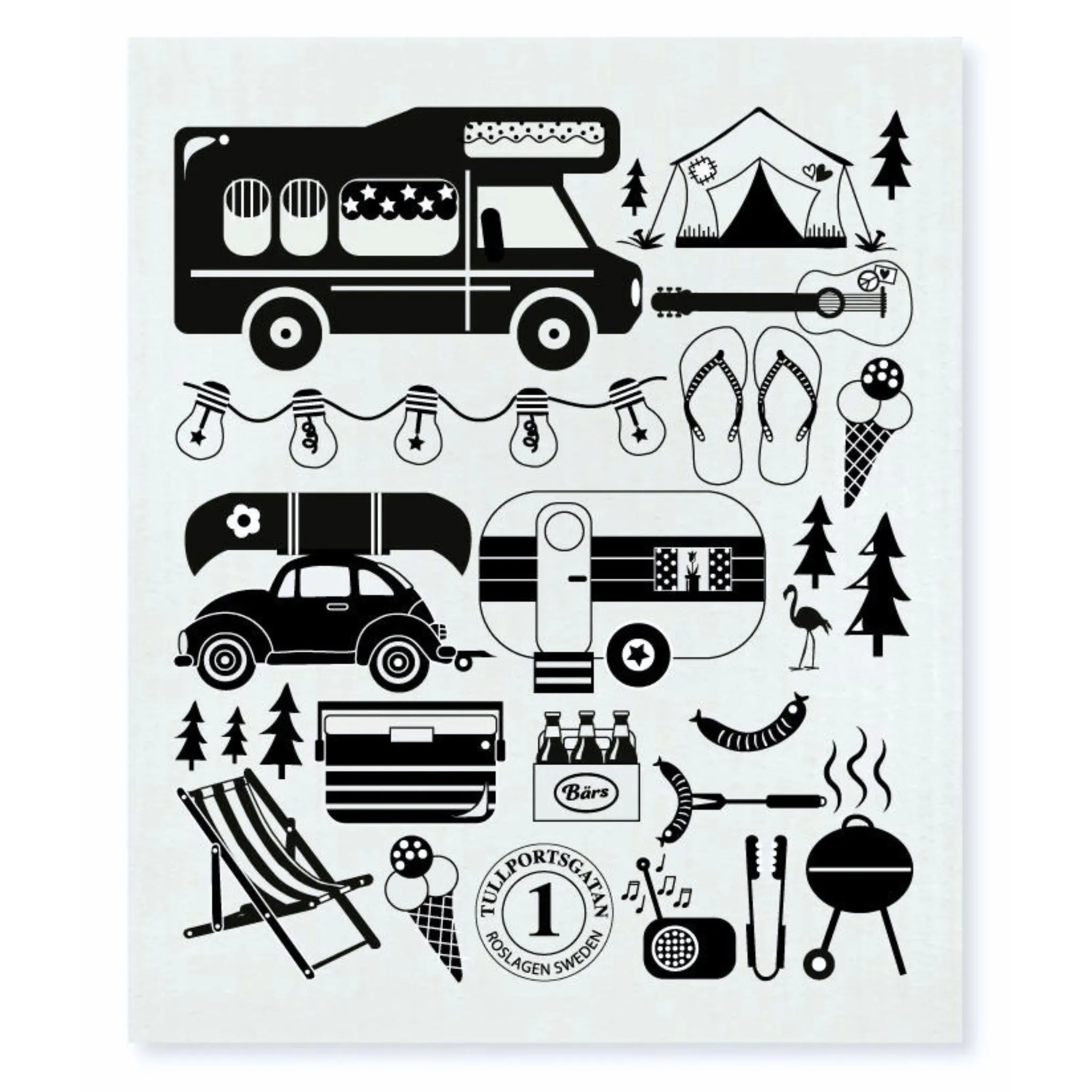 Camping  - Amazing Swedish Dishcloth