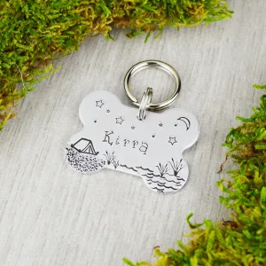Camping by the Lake Pet ID Tag
