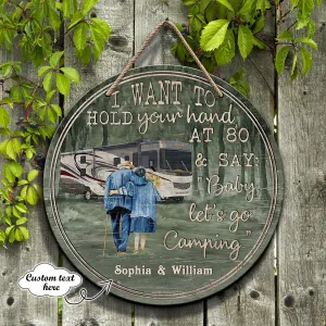 Camping - Custom Wooden Sign 02