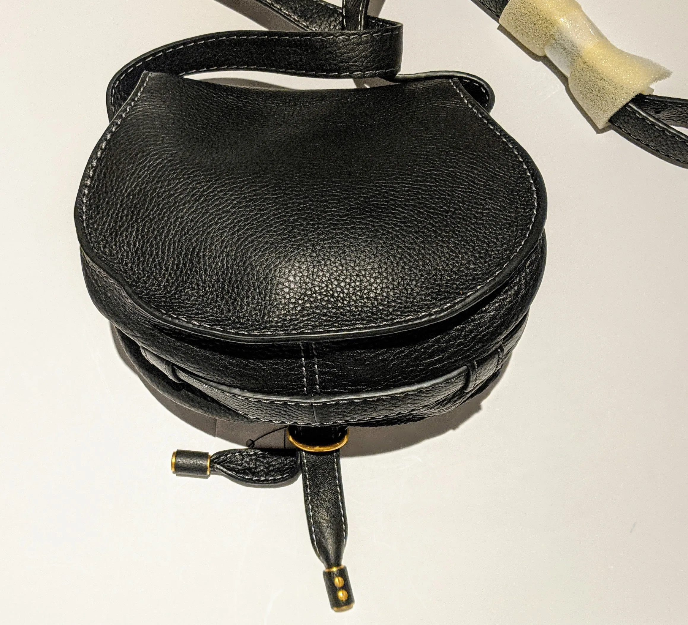Chloé Marcie Small Black Leather Crossbody Bag new purse