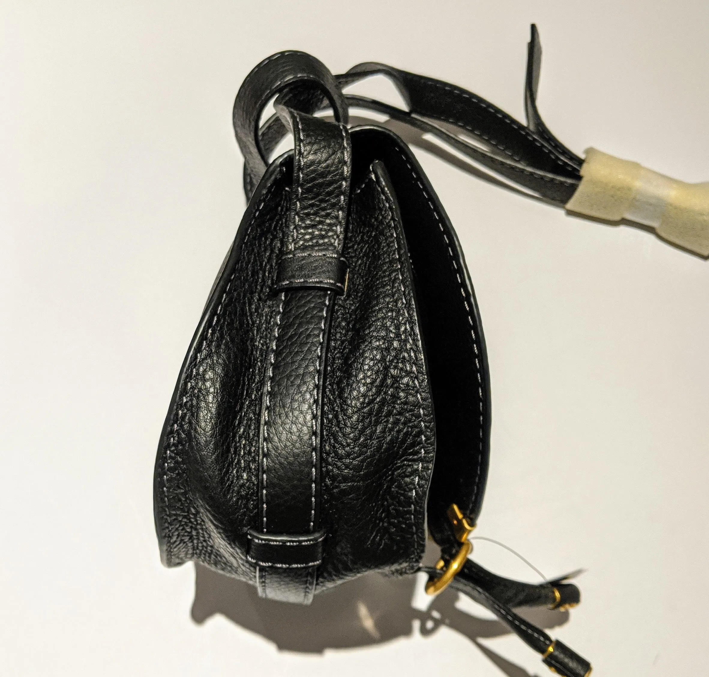 Chloé Marcie Small Black Leather Crossbody Bag new purse