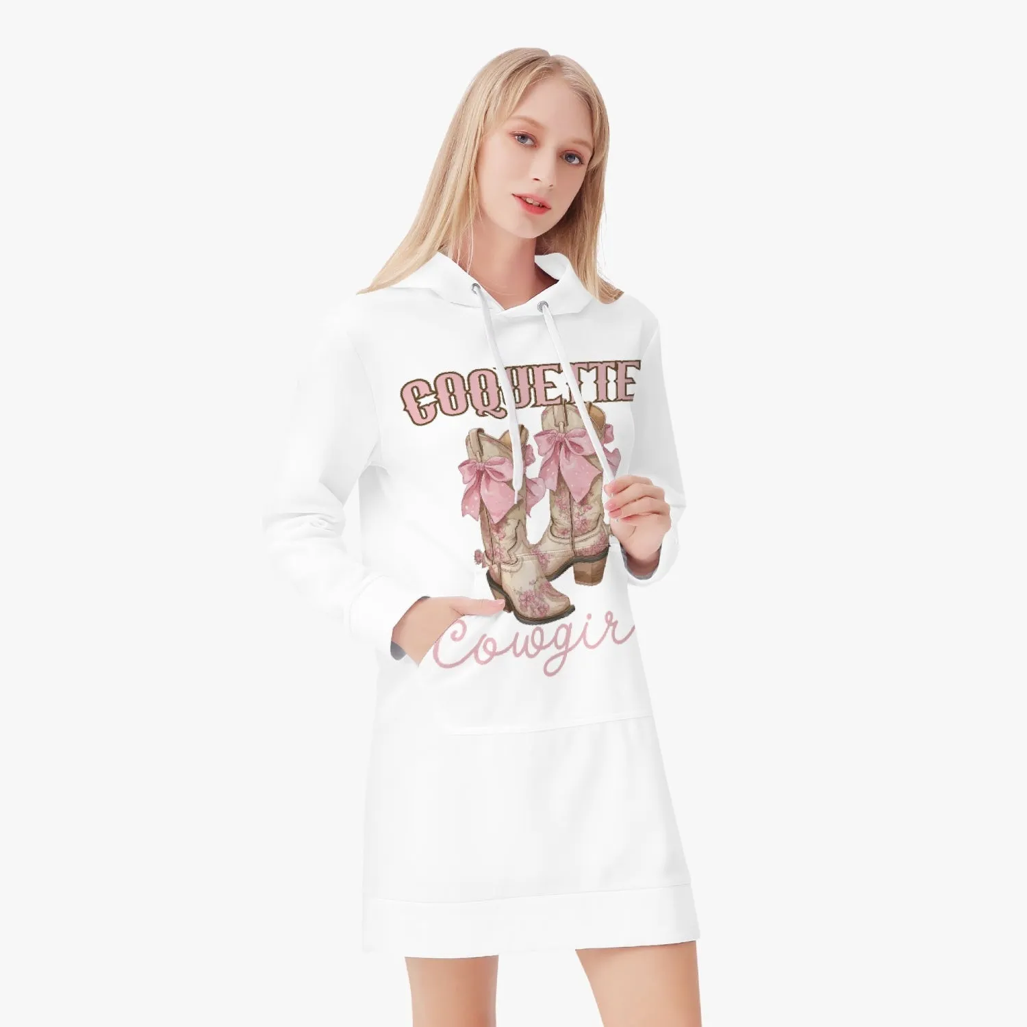 Coquette Cowgirl  Women's Hoodie Dress