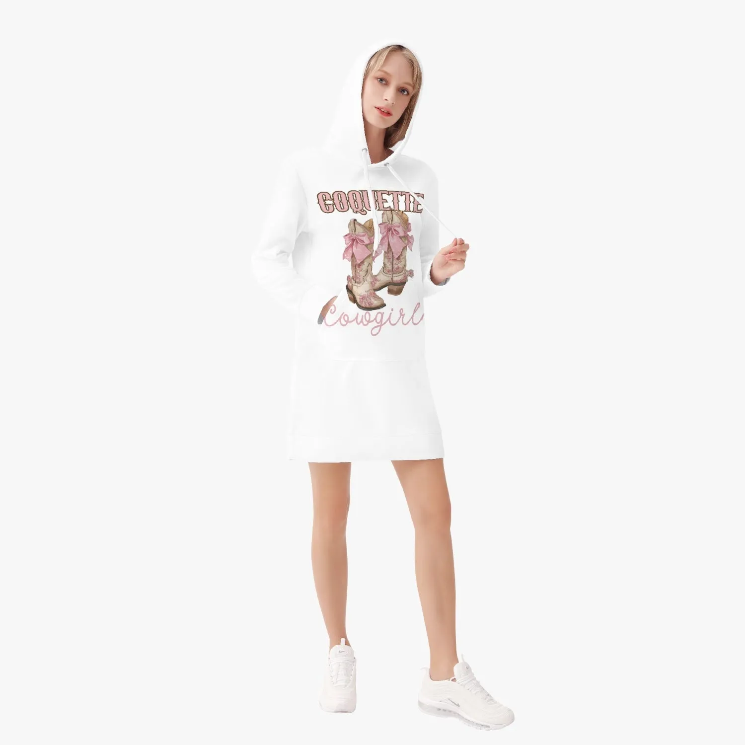 Coquette Cowgirl  Women's Hoodie Dress