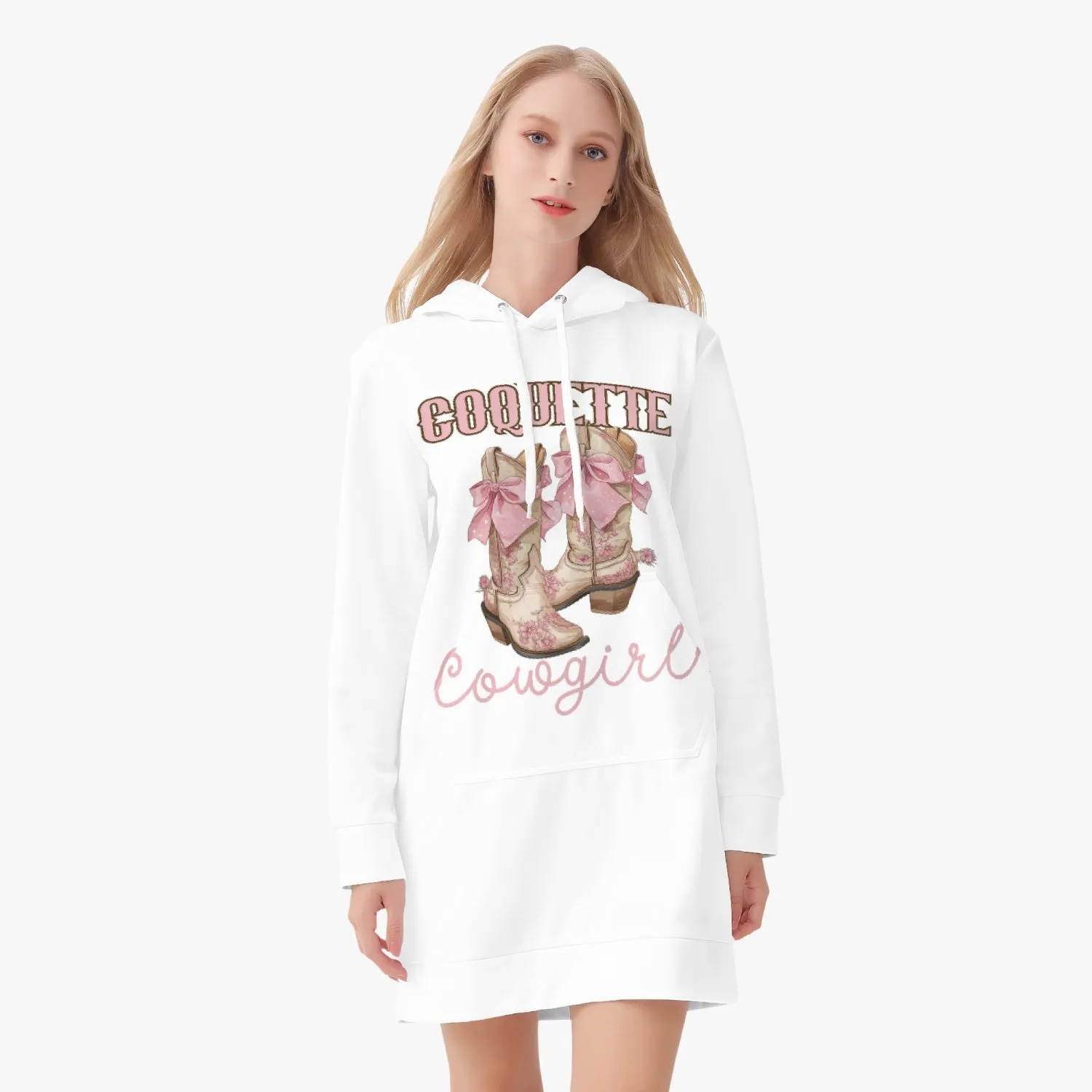 Coquette Cowgirl  Women's Hoodie Dress