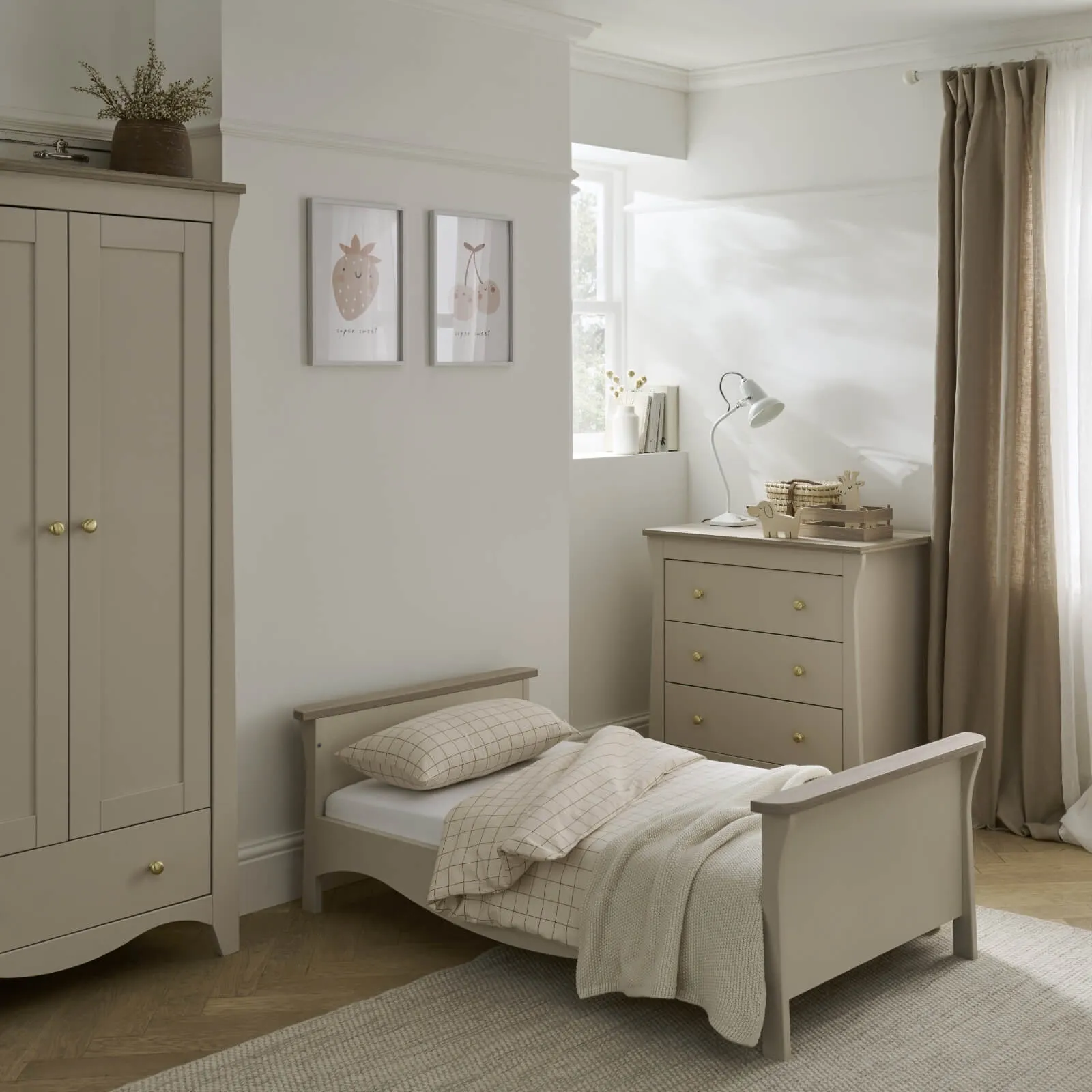 CuddleCo Clara 3Pc Furniture Set - Cashmere