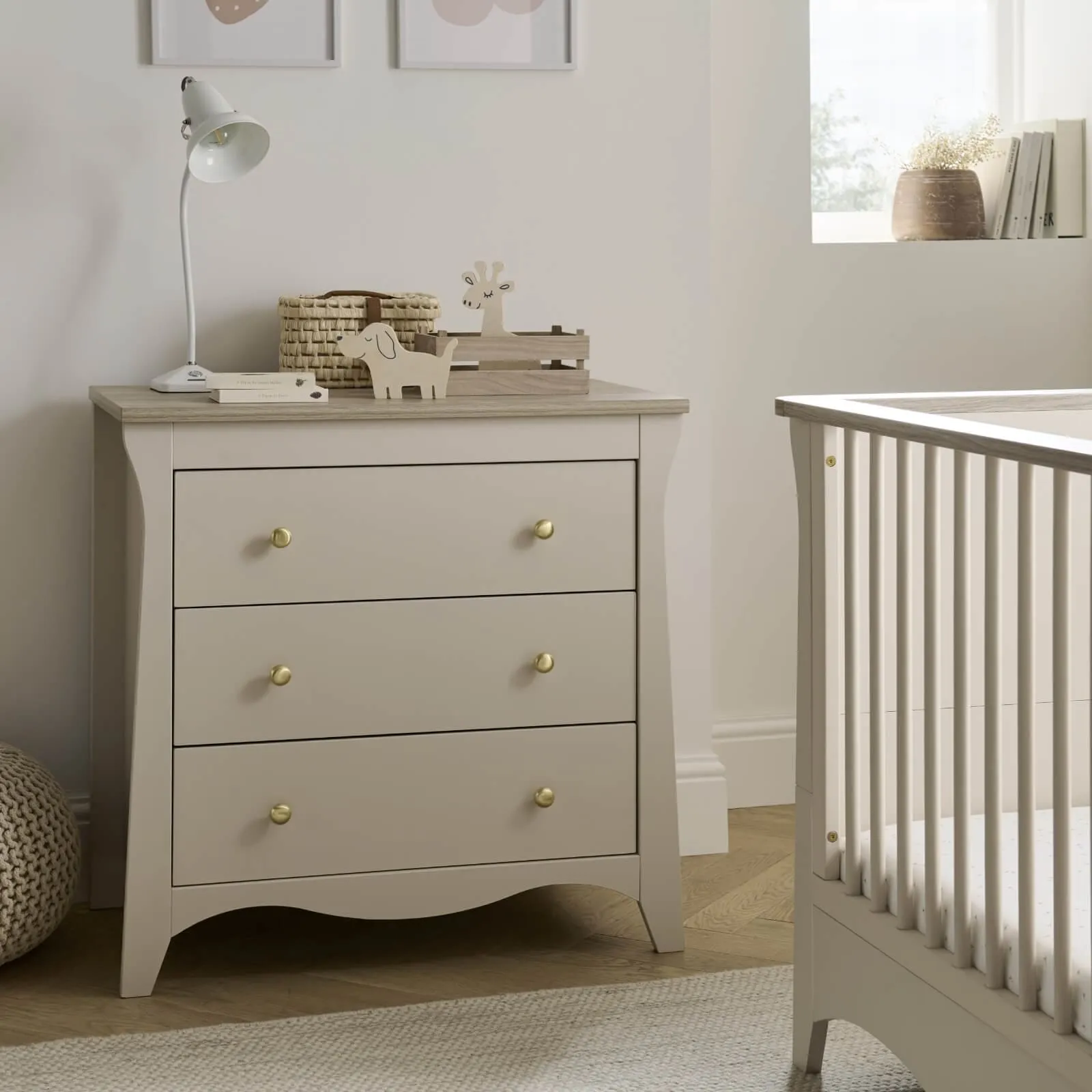 CuddleCo Clara 3Pc Furniture Set - Cashmere