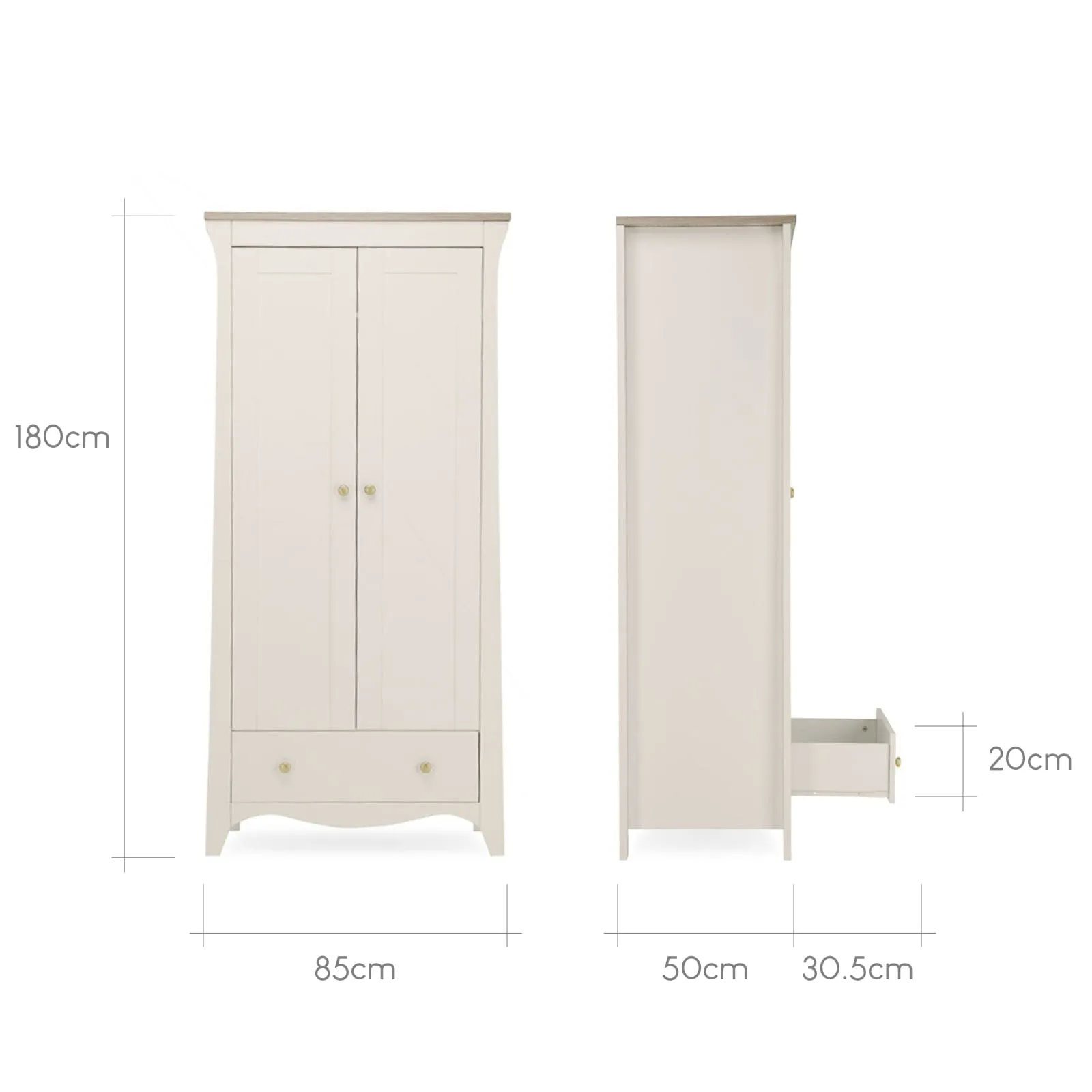 CuddleCo Clara 3Pc Furniture Set - Cashmere