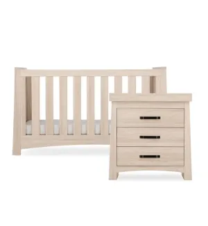 CuddleCo Isla 2 Piece Nursery Furniture Set - Ash