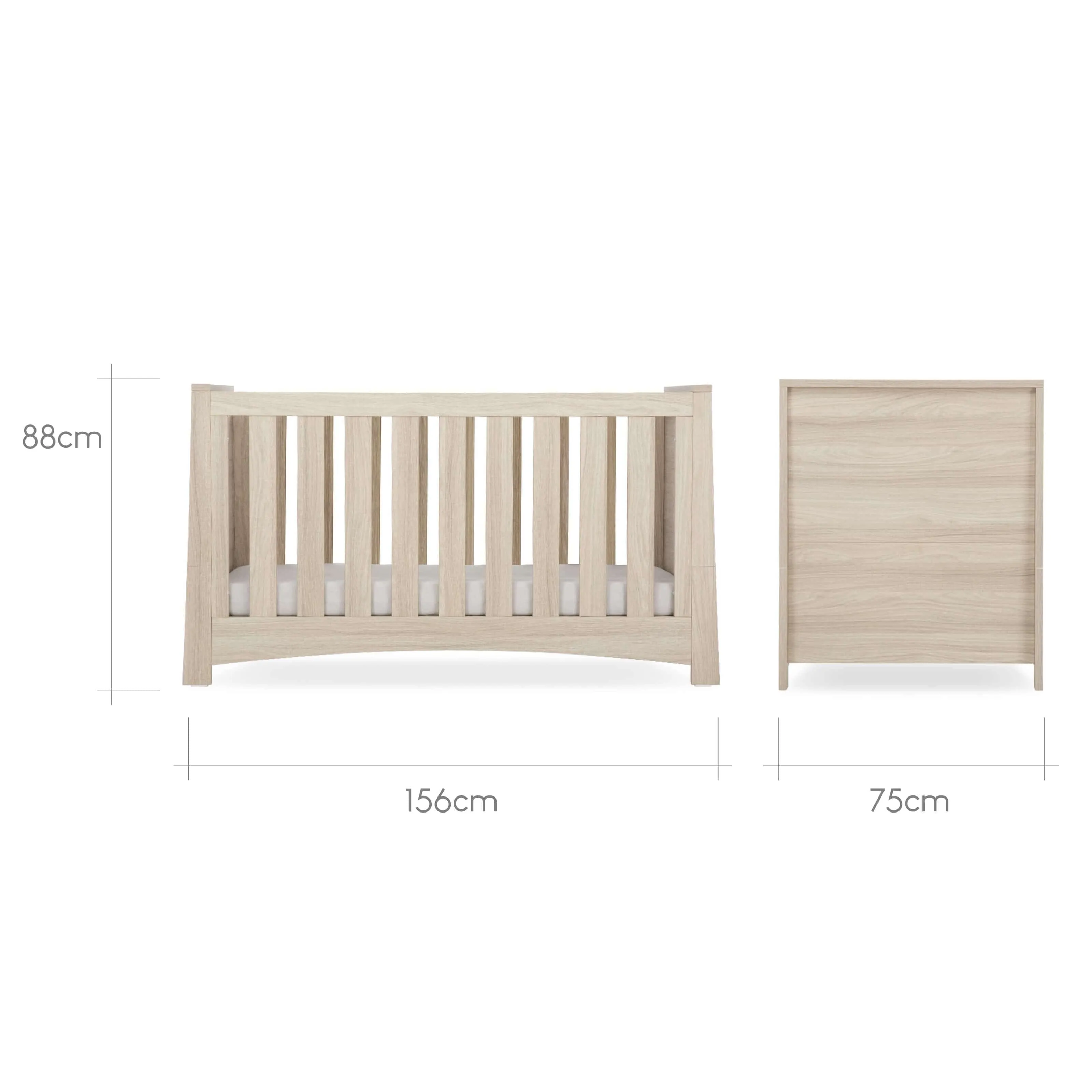 CuddleCo Isla 2 Piece Nursery Furniture Set - Ash