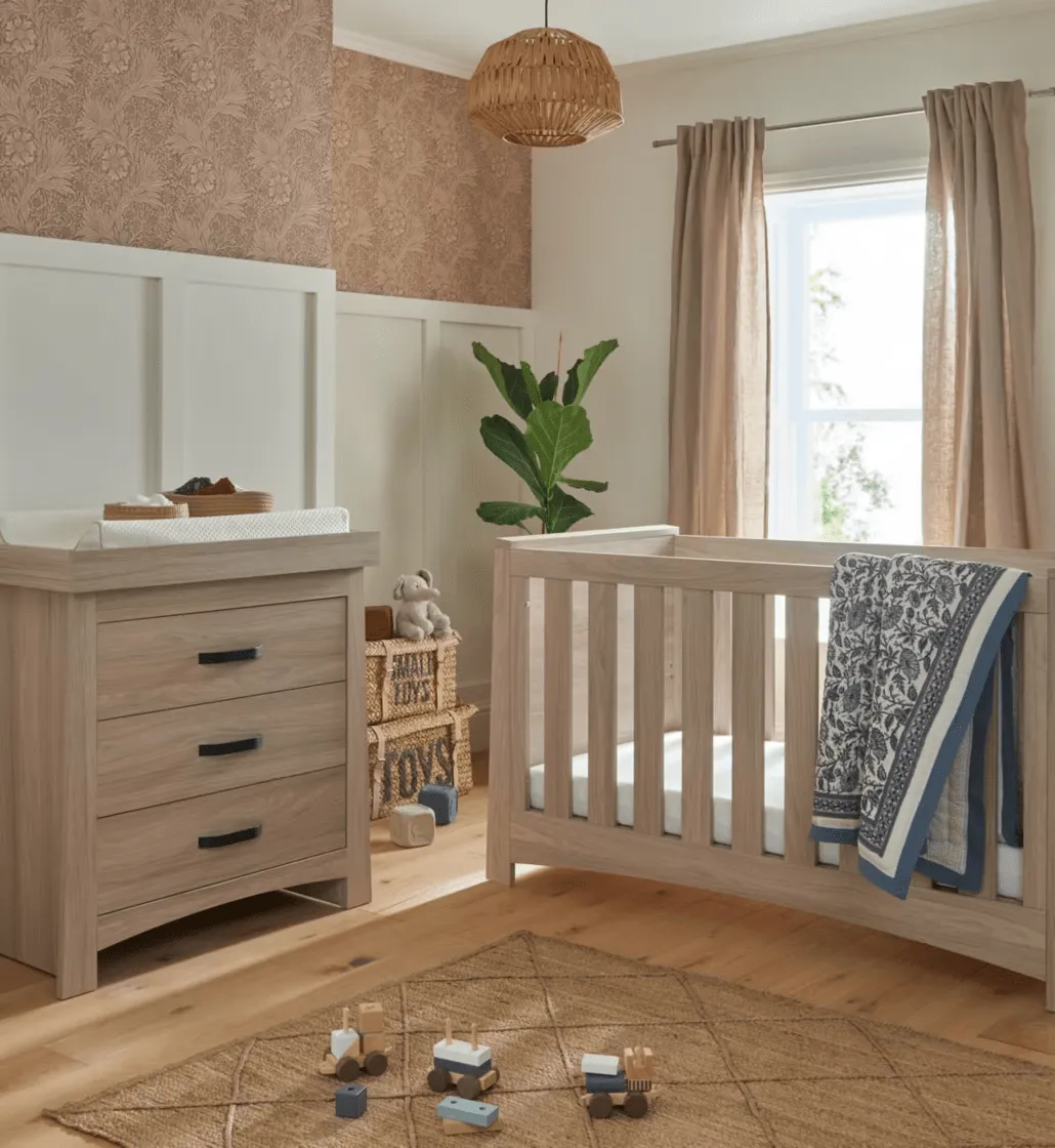 CuddleCo Isla 2 Piece Nursery Furniture Set - Ash