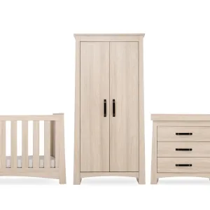 CuddleCo Isla 3 Piece Nursery Furniture Set - Ash