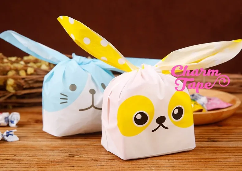 Cute Raccoon Bags // Cello Bags // Party Bags Set of 25bags CB29