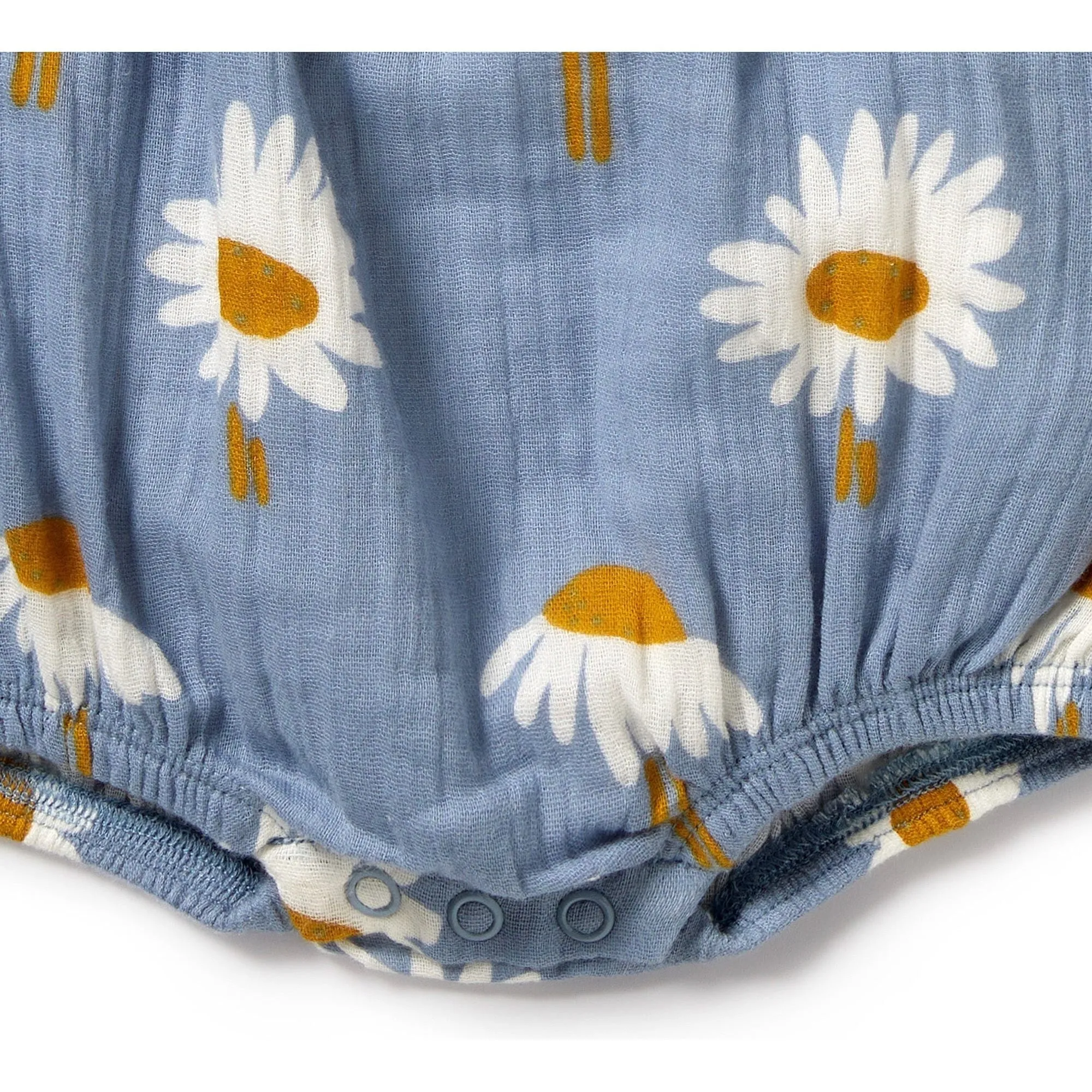 Daisy Floral Organic Crinkle Bodysuit