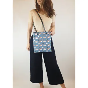 Dangerfield blue canvas bag with cute sushi print
