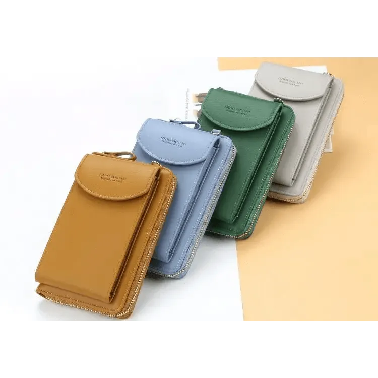 Dazzling Women Wallet Bags Big Card Holder Clutch Messenger Long Shoulder Straps - Trendy Designer Female Clutch Cross Body Bag