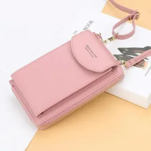 Dazzling Women Wallet Bags Big Card Holder Clutch Messenger Long Shoulder Straps - Trendy Designer Female Clutch Cross Body Bag