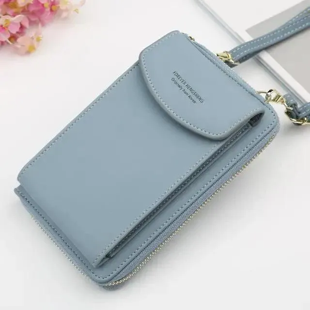 Dazzling Women Wallet Bags Big Card Holder Clutch Messenger Long Shoulder Straps - Trendy Designer Female Clutch Cross Body Bag