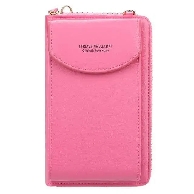 Dazzling Women Wallet Bags Big Card Holder Clutch Messenger Long Shoulder Straps - Trendy Designer Female Clutch Cross Body Bag