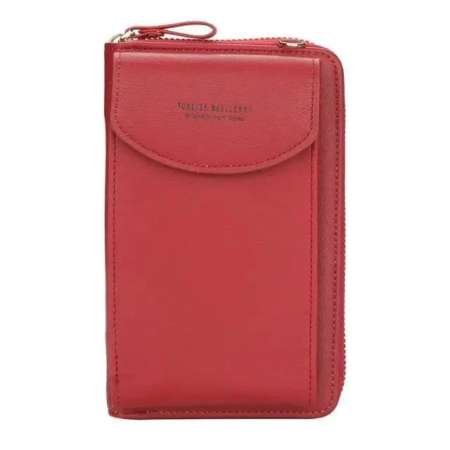 Dazzling Women Wallet Bags Big Card Holder Clutch Messenger Long Shoulder Straps - Trendy Designer Female Clutch Cross Body Bag