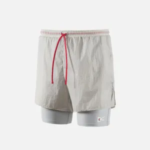 District Vision Ripstop Layered Trail Shorts - Moonstone