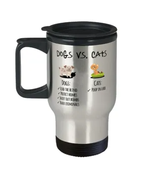 Dogs Vs Cats Travel Mug