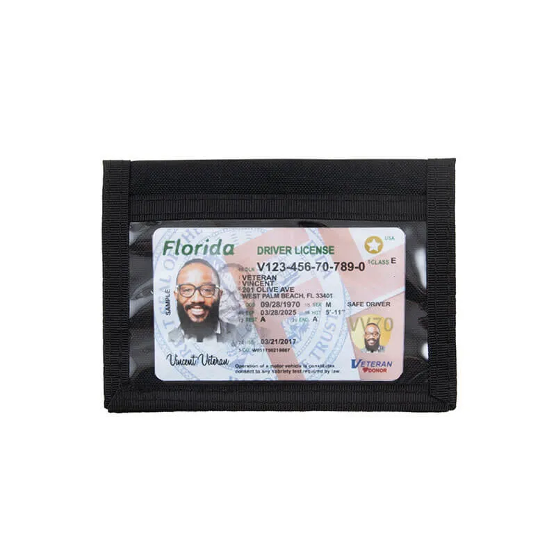 Double Sided ID Holder - Black