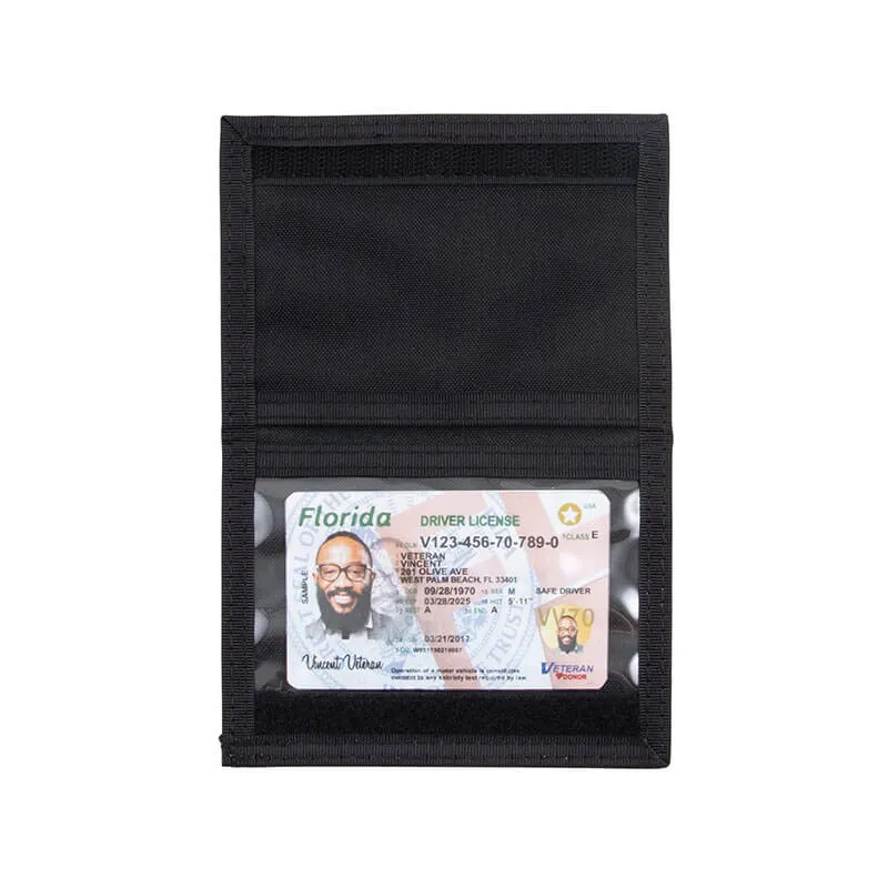Double Sided ID Holder - Black