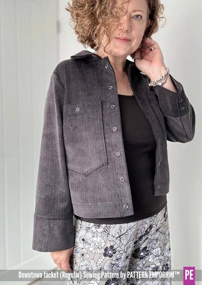 Downtown Jacket | Regular & Roomy Sewing Pattern