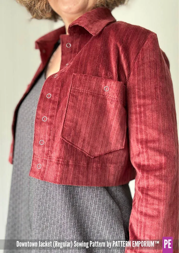 Downtown Jacket | Regular & Roomy Sewing Pattern