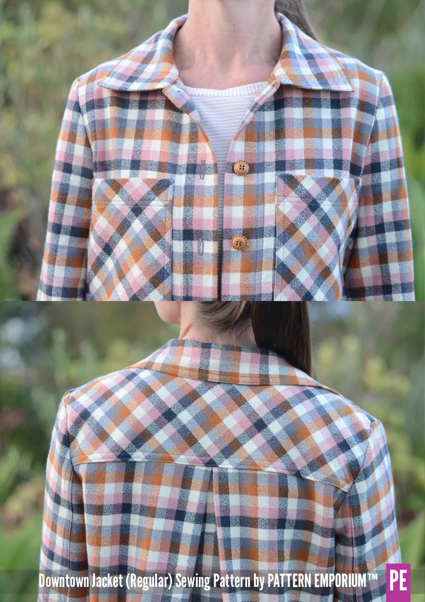 Downtown Jacket | Regular & Roomy Sewing Pattern