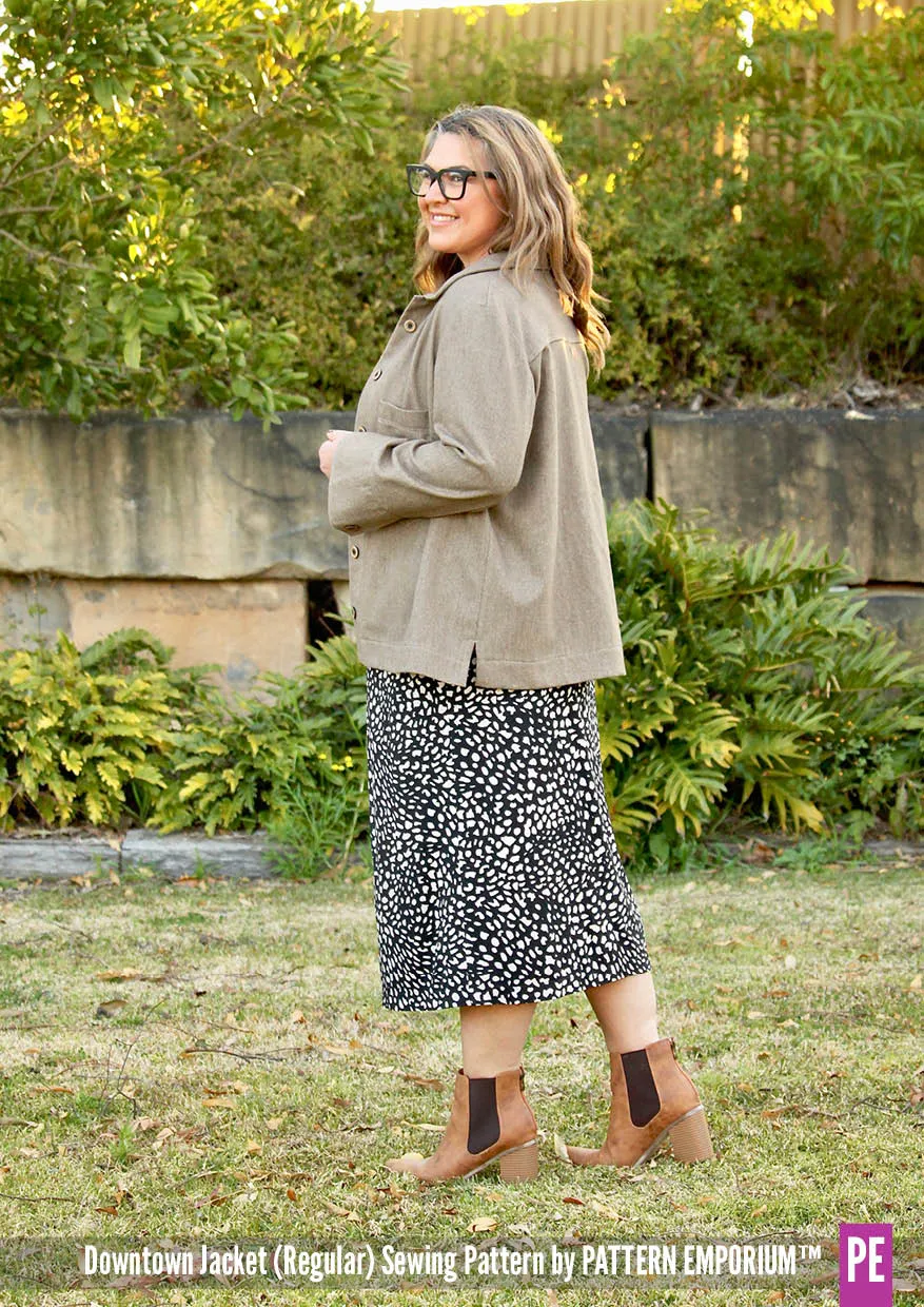 Downtown Jacket | Regular & Roomy Sewing Pattern